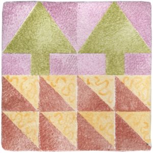 Hand Stenciled Tiles - Patchwork - Tiles of Stow