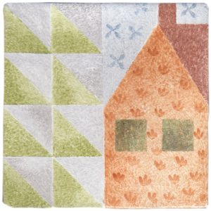 Hand Stenciled Tiles - Patchwork - Tiles of Stow