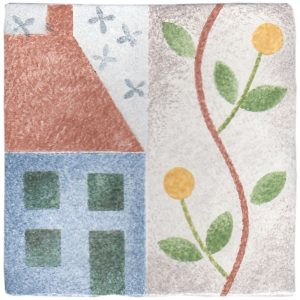 Hand Stenciled Tiles - Patchwork - Tiles of Stow