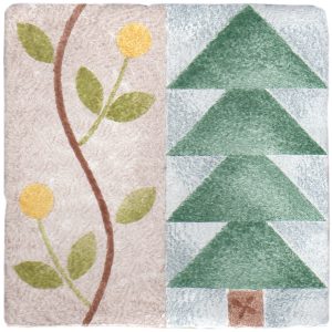 Hand Stenciled Tiles - Patchwork - Tiles of Stow