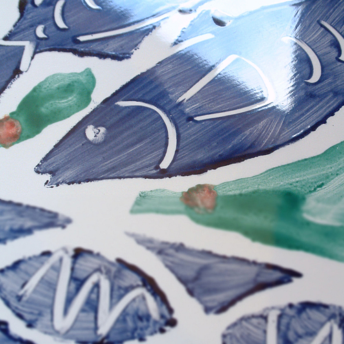 Hand Painted Tiles - Sealife