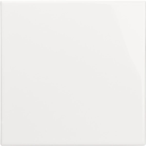 Artworks 152x152mm Brilliant White Field tile - Tiles of Stow