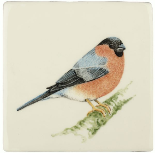 Hand painted Tiles - Bullfinch - Tiles of Stow