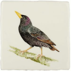Hand painted Tiles - Starling - Tiles of Stow
