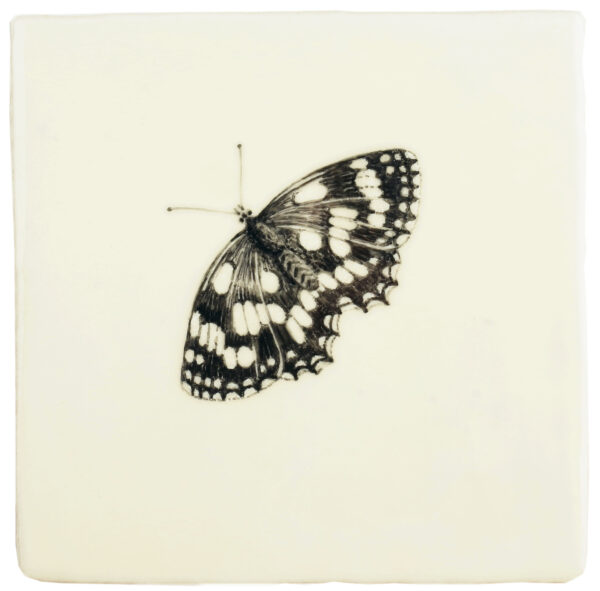 Hand painted Tiles - Bugs & Insects - Black & White Tiles of Stow